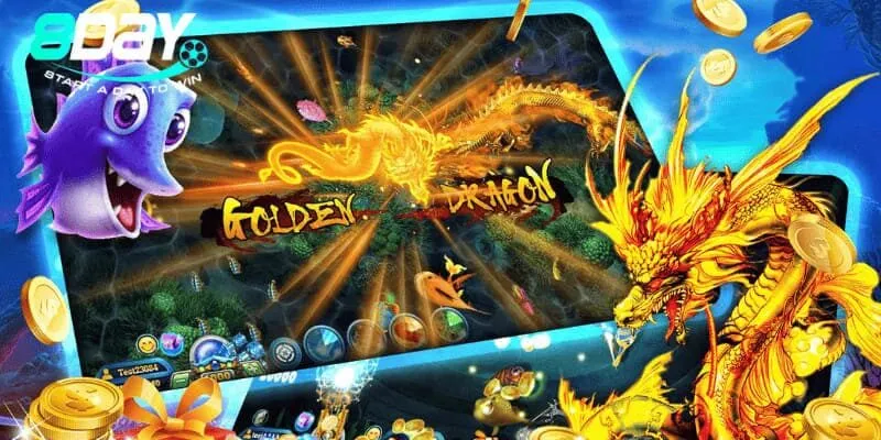 Tựa game bắn cá gồm nhiều sinh vật biển lớn